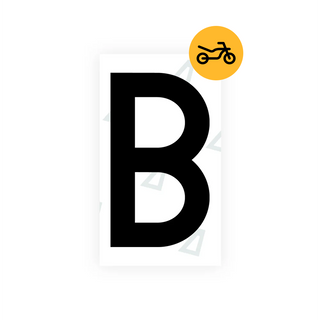 Alite Nanofilm for Greece moto license plates - Symbol "B" - Alite