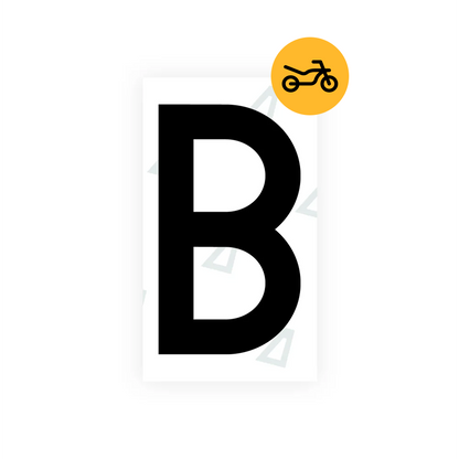 Alite Nanofilm for Greece moto license plates - Symbol "B" - Alite