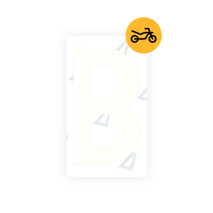 Alite Nanofilm for Greece moto license plates - Symbol "B" - Alite