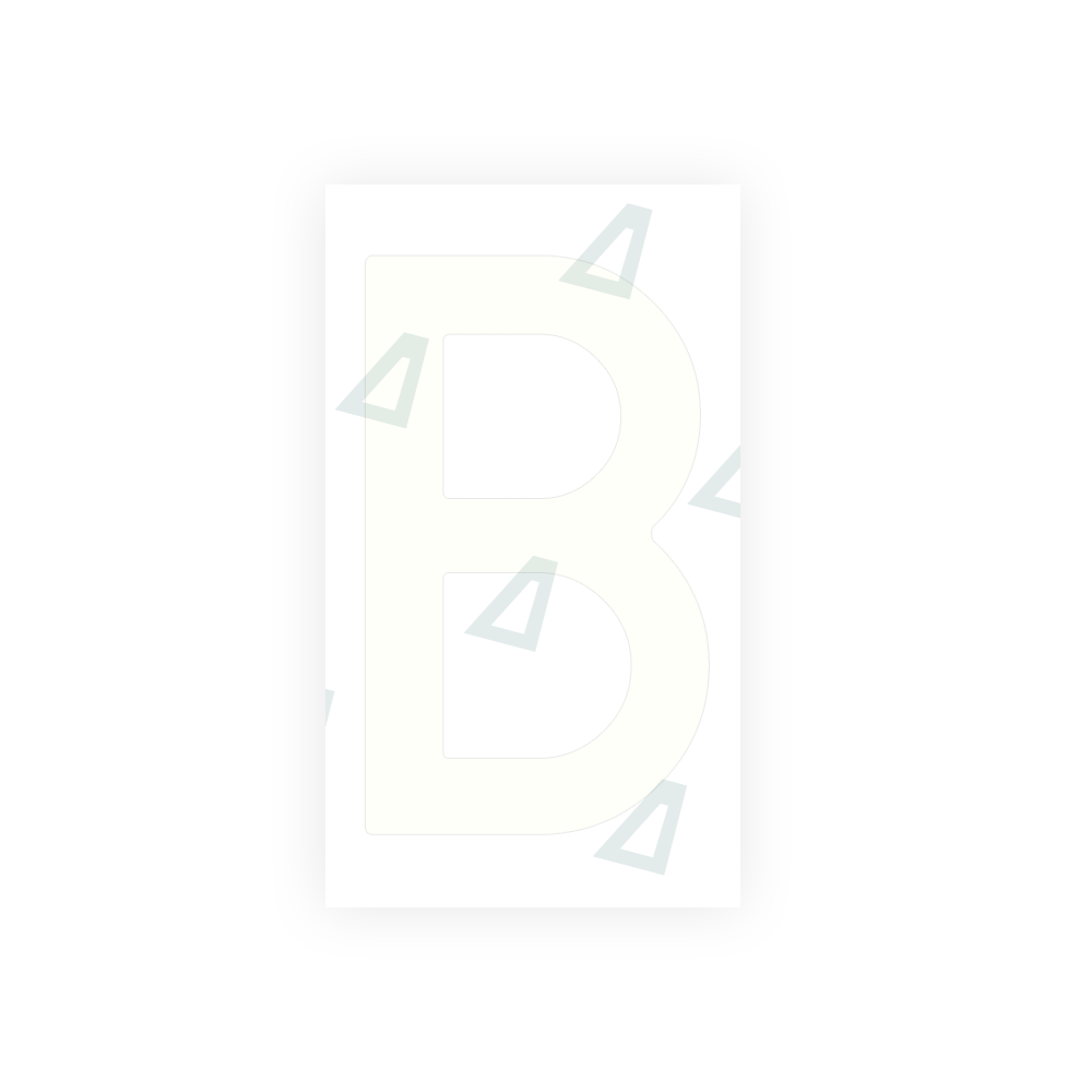 Alite Nanofilm for Spain Flat license plates - Symbol "B" - Alite