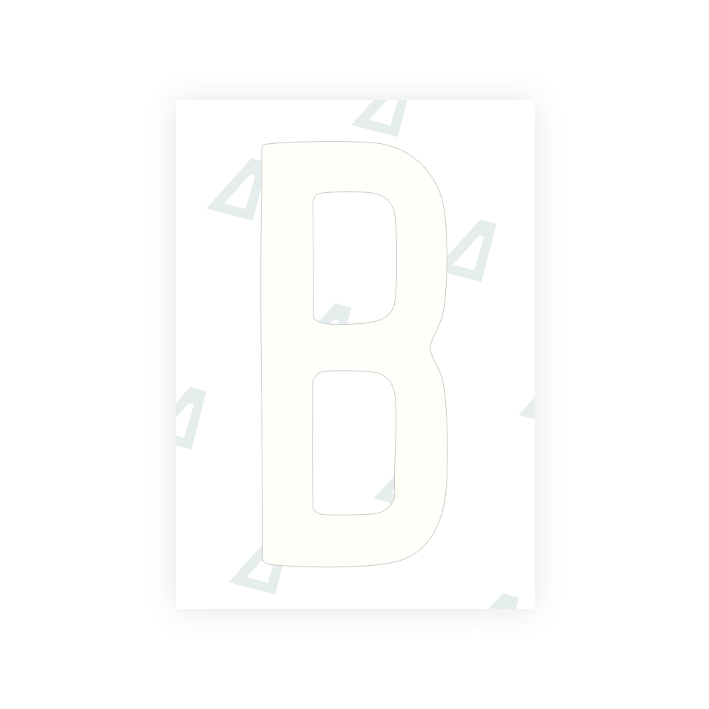 Alite Nanofilm for US (Connecticut 2013) license plates - Symbol "B" - Alite