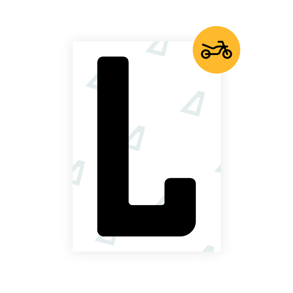 Alite Nanofilm pour plaques d'immatriculation moto uruguayennes - Symbole « L »