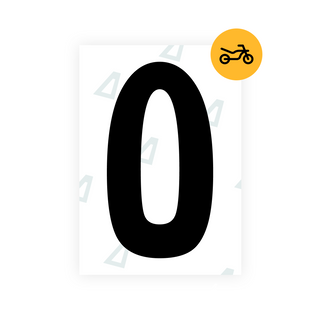 Alite Nanofilm pour plaques d'immatriculation moto brésiliennes - Symbole « O »