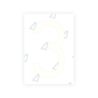 Alite Nanofilm for CA (British Columbia) license plates - Symbol "3"