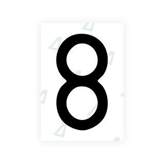 Alite Nanofilm for CA (British Columbia) license plates - Symbol "8"