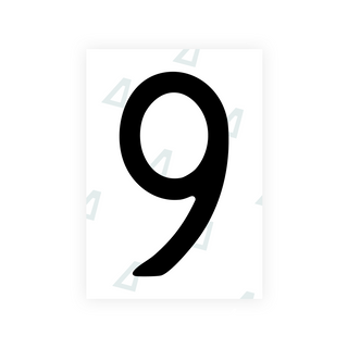 Alite Nanofilm for CA (British Columbia) license plates - Symbol "9"