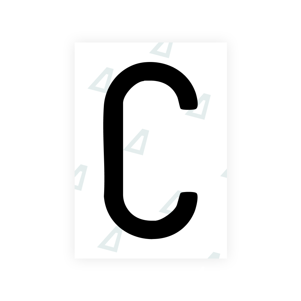 Alite Nanofilm for CA (British Columbia) license plates - Symbol "C"