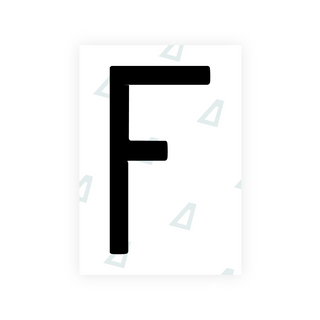 Alite Nanofilm for CA (British Columbia) license plates - Symbol "F"