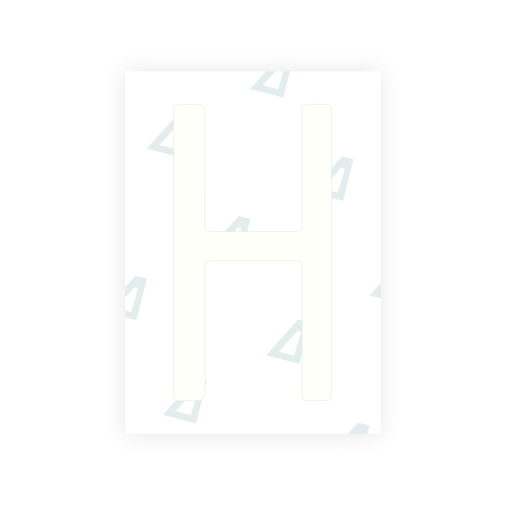 Alite Nanofilm for CA (British Columbia) license plates - Symbol "H"