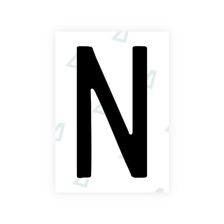 Alite Nanofilm for CA (British Columbia) license plates - Symbol "N"