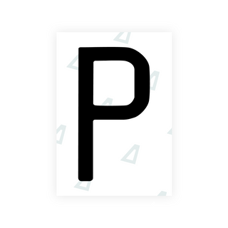 Alite Nanofilm for CA (British Columbia) license plates - Symbol "P"