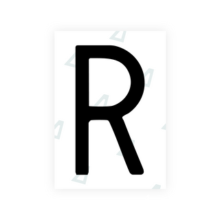 Alite Nanofilm for CA (British Columbia) license plates - Symbol "R"