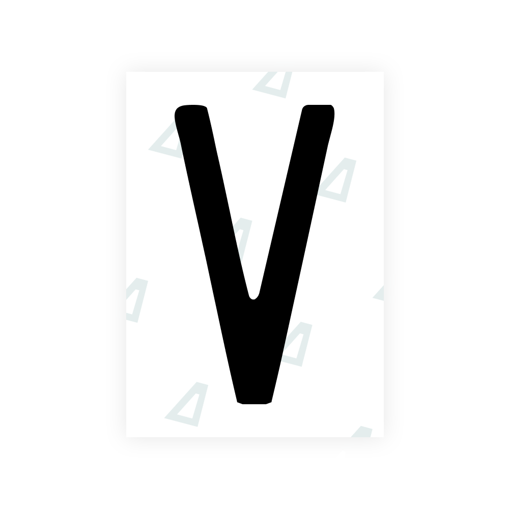 カリフォルニア州（オンタリオ州）ナンバープレート用 Alite ナノフィルム - シンボル「Z」