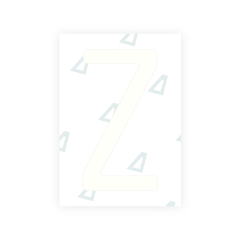 カリフォルニア州（オンタリオ州）ナンバープレート用 Alite ナノフィルム - シンボル「Z」