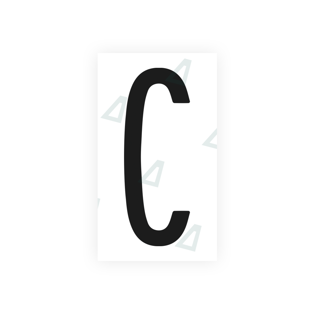 Alite Nanofilm for US (New York 1986) license plates - Symbol "C" - Alite