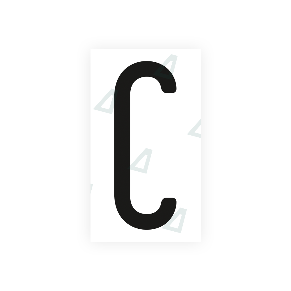 Alite Nanofilm for US (Ohio 2013) license plates - Symbol "C" - Alite
