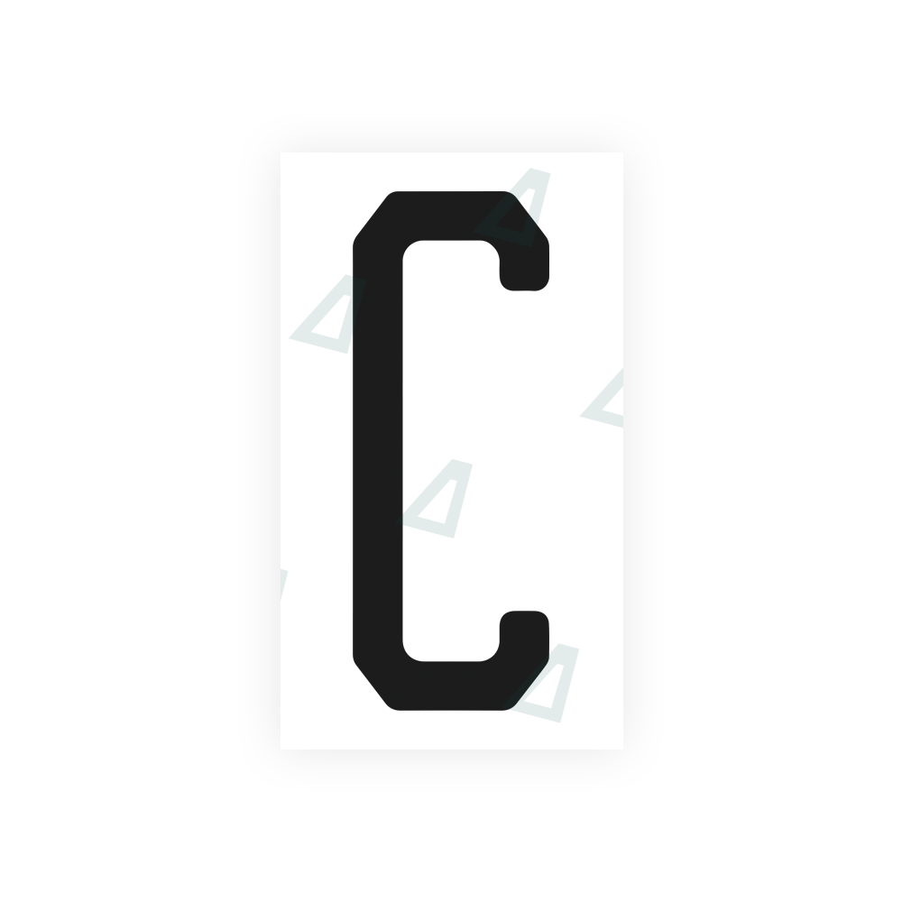 Alite Nanofilm for US (Florida 2003) license plates - Symbol "C" - Alite