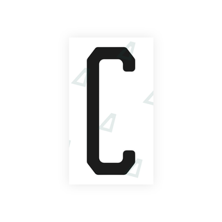 Alite Nanofilm for US (Florida 2003) license plates - Symbol "C" - Alite