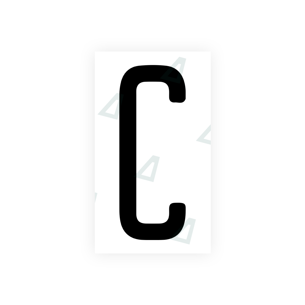 Alite Nanofilm for US (Illinois 2006 - Round) license plates - Symbol "C" - Alite