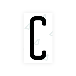 Alite Nanofilm for US (Illinois 2006 - Round) license plates - Symbol "C" - Alite