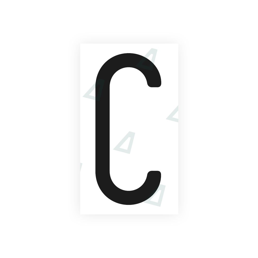 Alite Nanofilm for US (Massachusetts) license plates - Symbol "C" - Alite