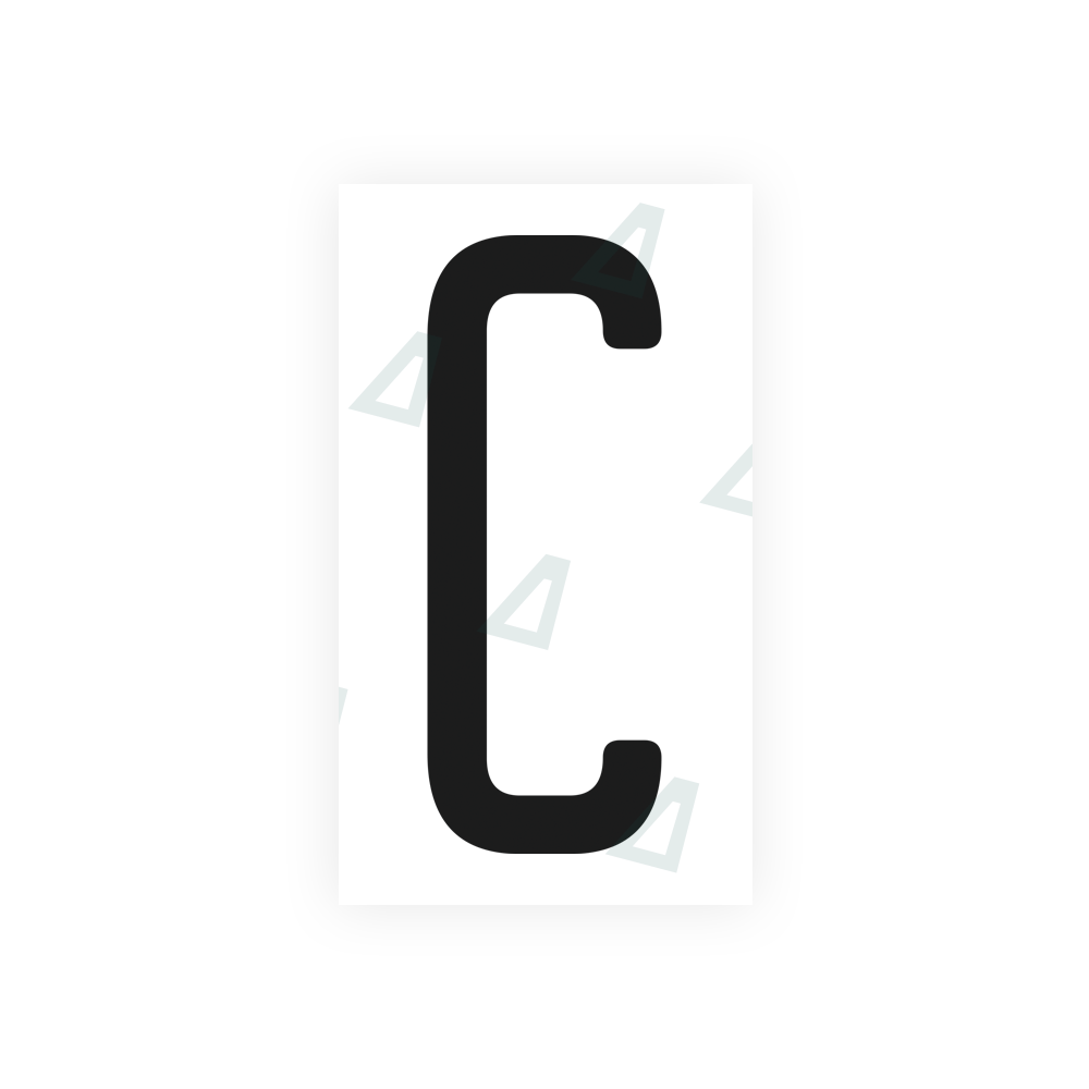 Alite Nanofilm for US (Illinois 2006 - Square) license plates - Symbol "C" - Alite
