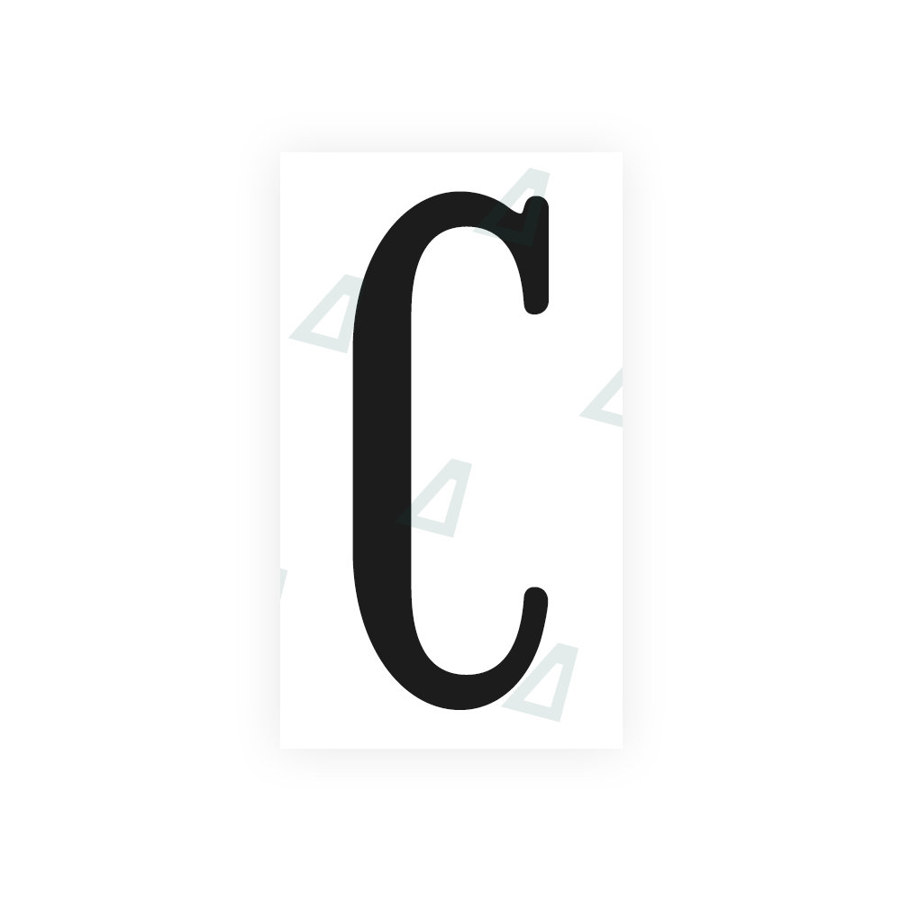 Alite Nanofilm for US (Virginia) license plates - Symbol "C" - Alite