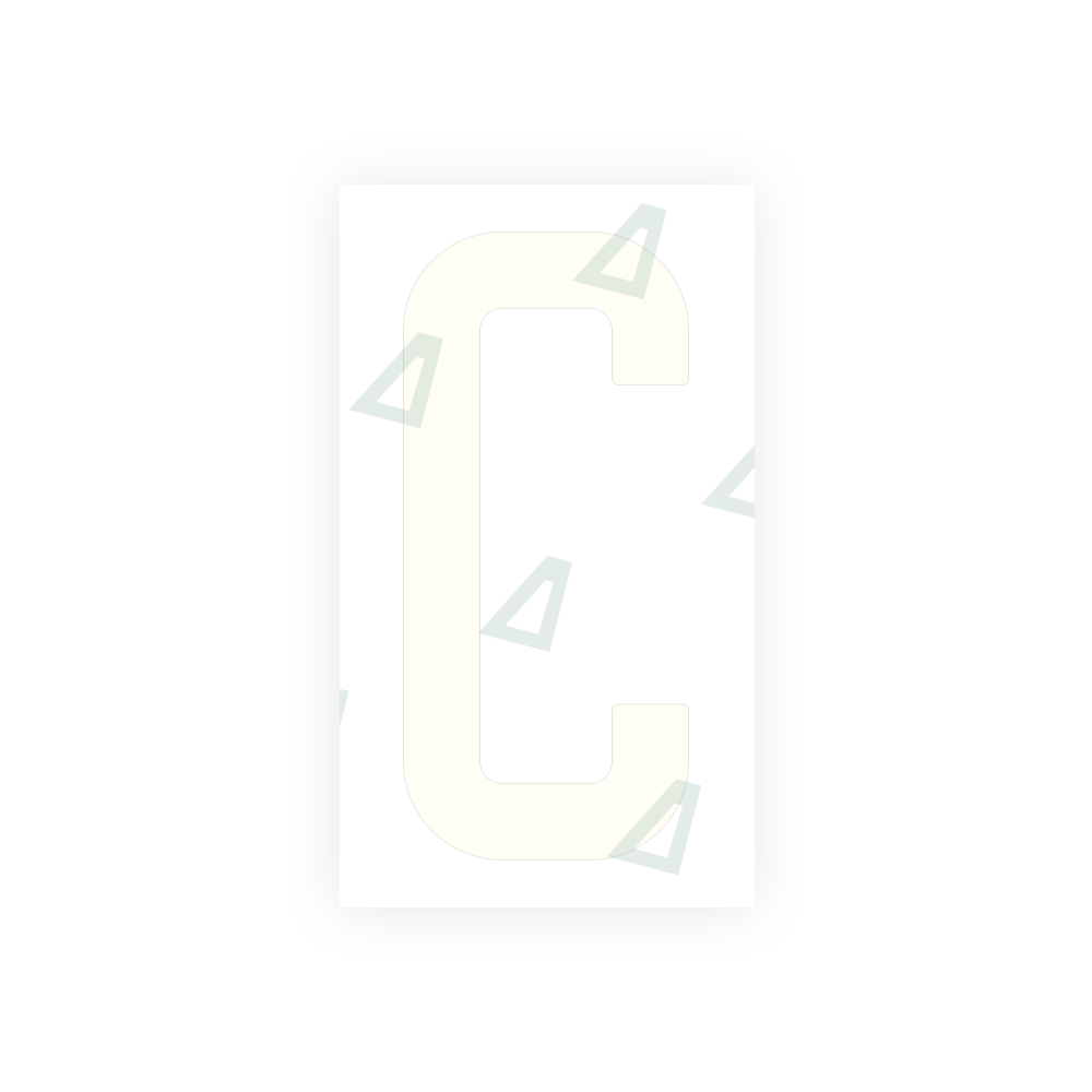 Alite Nanofilm for US (New Jersey) Moto license plates - Symbol "C" - Alite