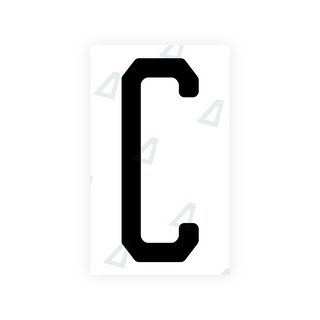 Alite Nanofilm for US (New Jersey - Embossed) license plates - Symbol "C" - Alite