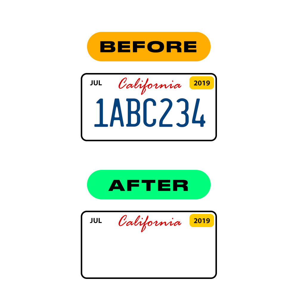 Alite Nanofilm for US (California) license plates - Symbol "Z" - Alite