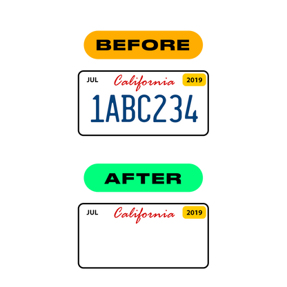 Alite Nanofilm for US (California) license plates - Symbol "Z" - Alite