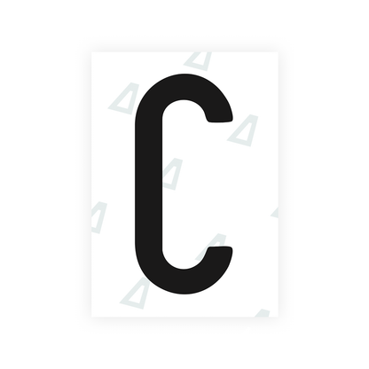 Alite Nanofilm for US (Connecticut 2013) license plates - Symbol "C" - Alite