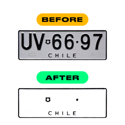 Alite Nanofilm for Chile 2007 license plates - Symbol "Z" - Alite