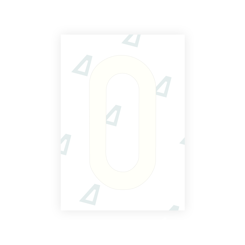 Alite Nanofilm for Colombia number plates - Symbol "0"