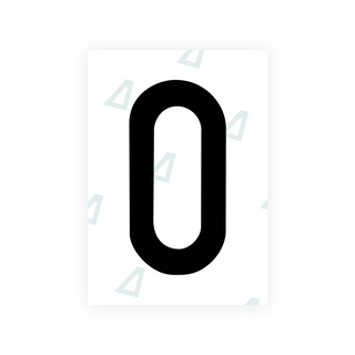 Alite Nanofilm for Colombia number plates - Symbol "0"