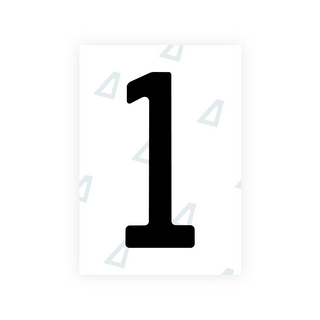 Alite Nanofilm for Colombia number plates - Symbol "1"