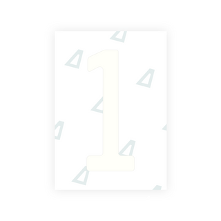 Alite Nanofilm for Colombia number plates - Symbol "1"