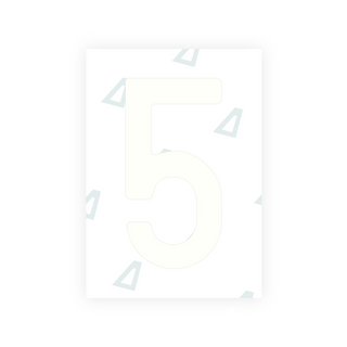 Alite Nanofilm for Colombia number plates - Symbol "5"