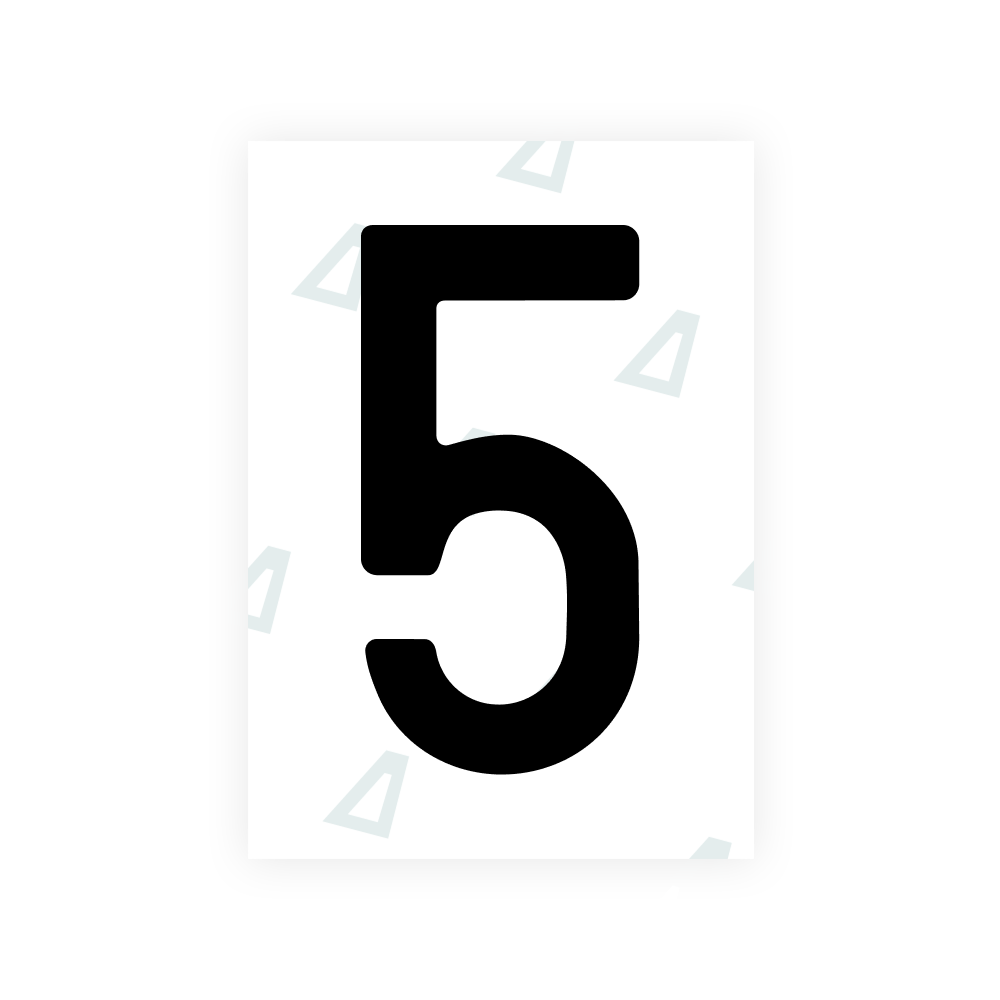 Alite Nanofilm for Colombia number plates - Symbol "5"