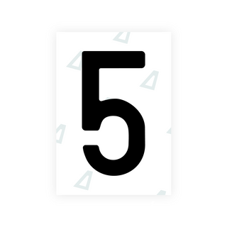 Alite Nanofilm for Colombia number plates - Symbol "5"