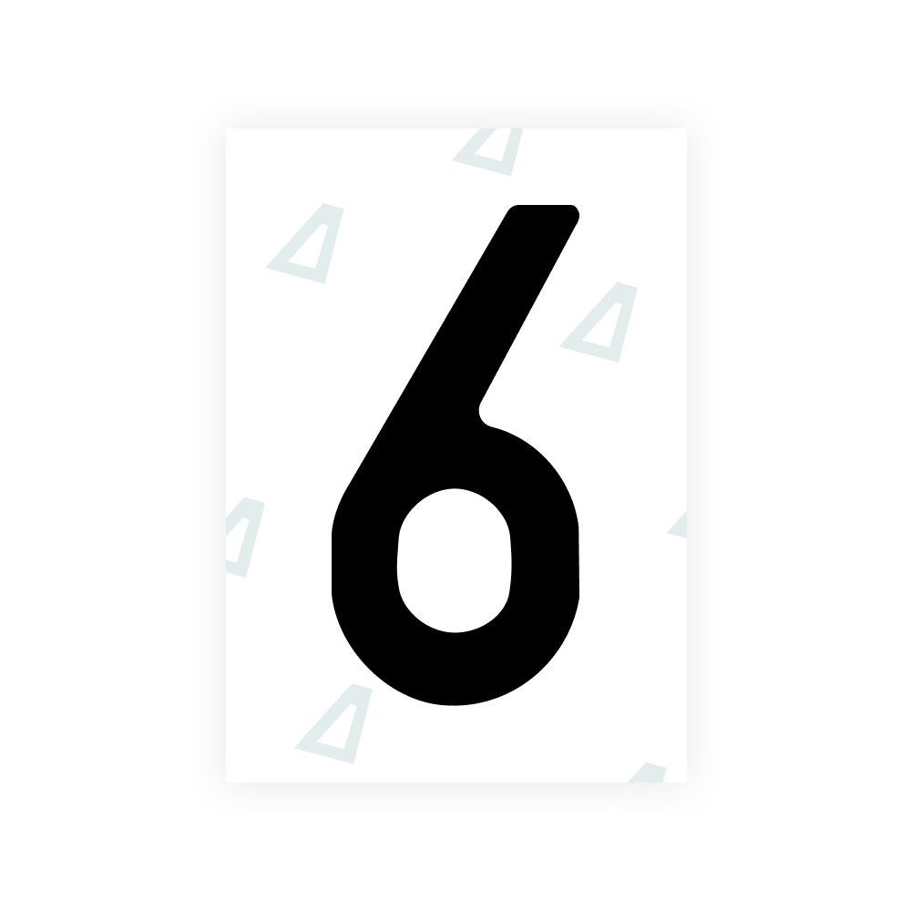 Alite Nanofilm for Colombia number plates - Symbol "6"
