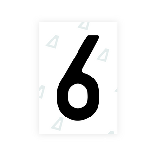 Alite Nanofilm for Colombia number plates - Symbol "6"