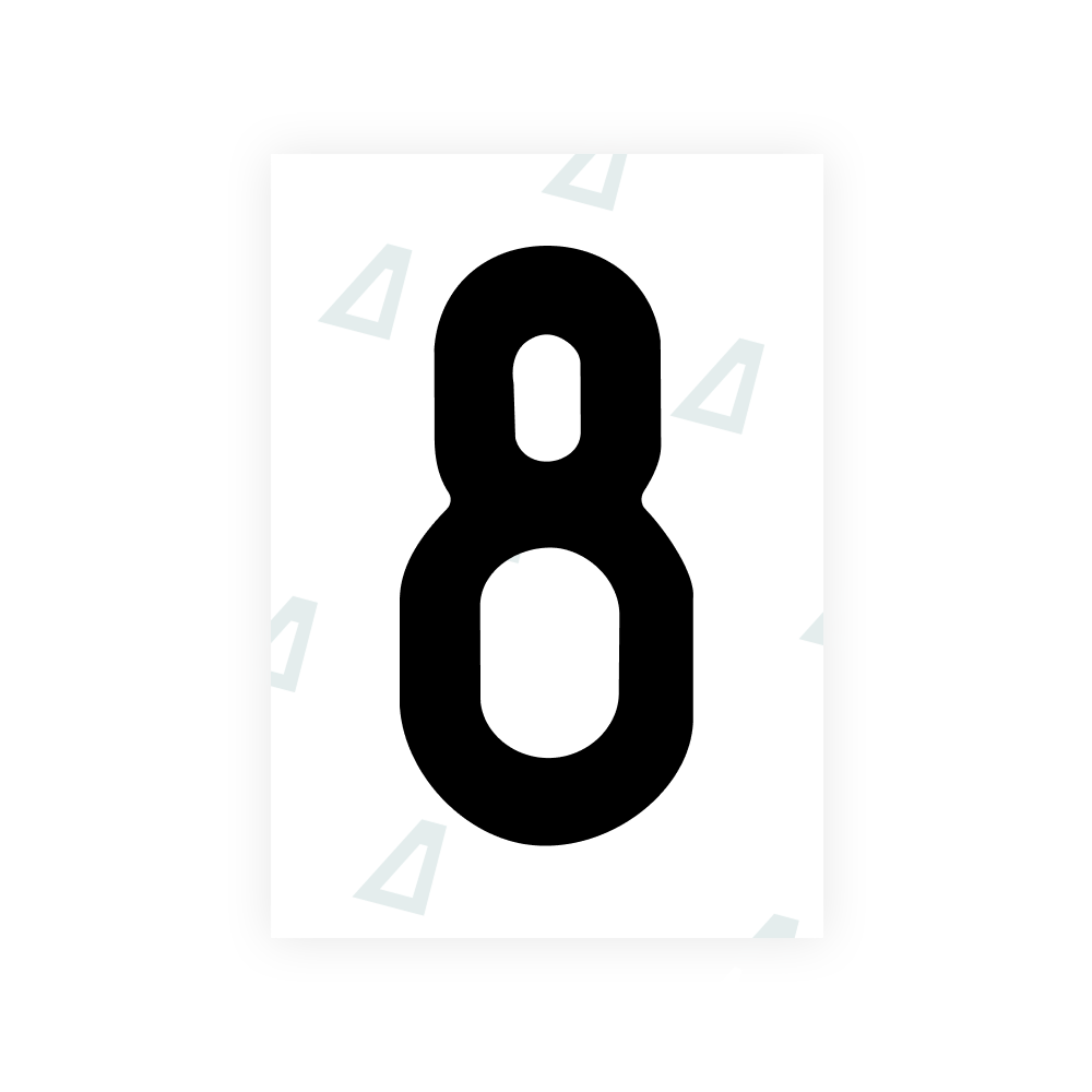 Alite Nanofilm for Colombia number plates - Symbol "8"