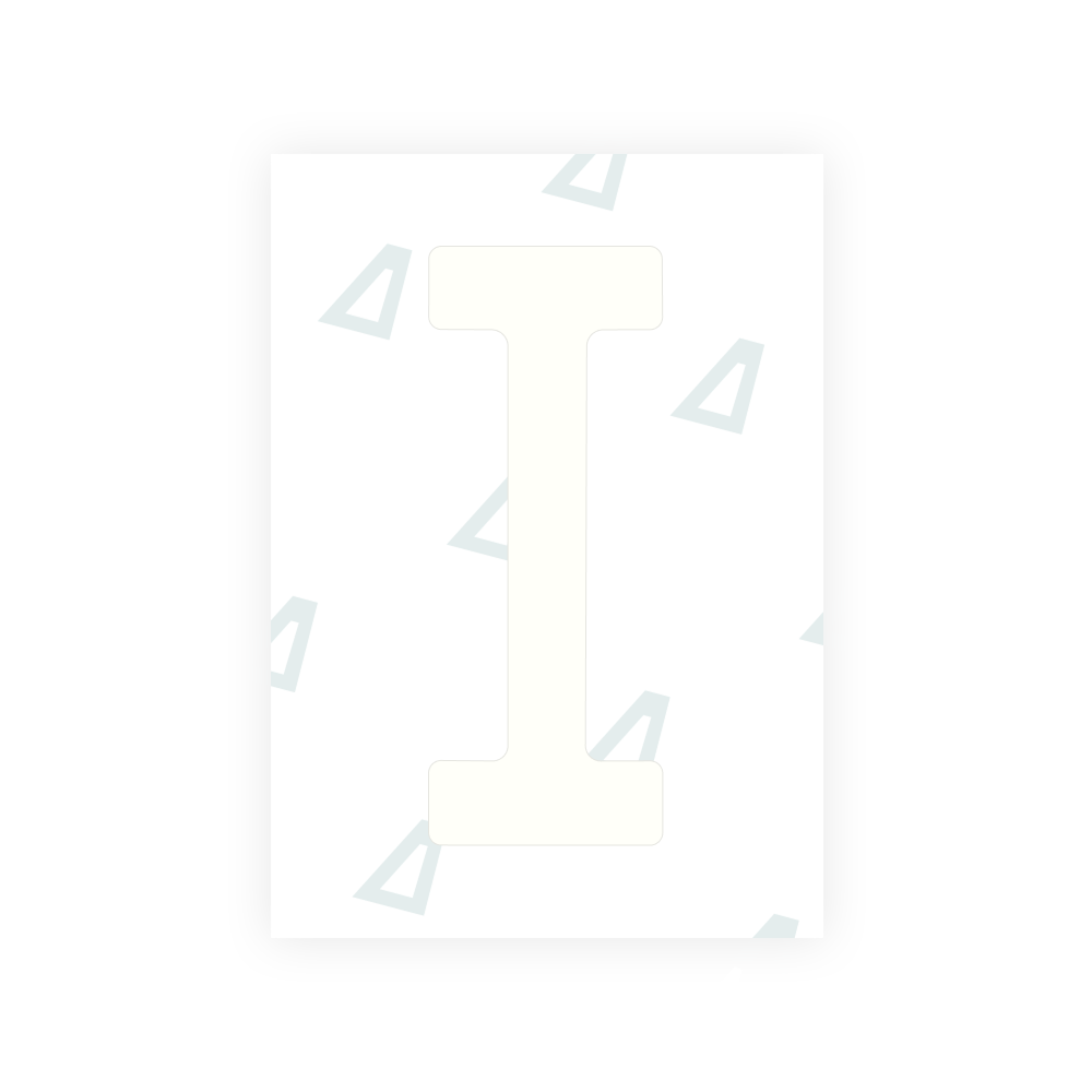Alite Nanofilm for Colombia number plates - Symbol "I"