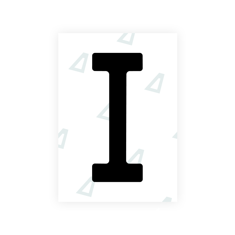 Alite Nanofilm for Colombia number plates - Symbol "I"