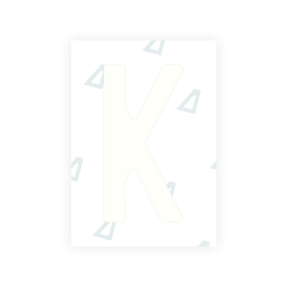 Alite Nanofilm for Colombia number plates - Symbol "K"