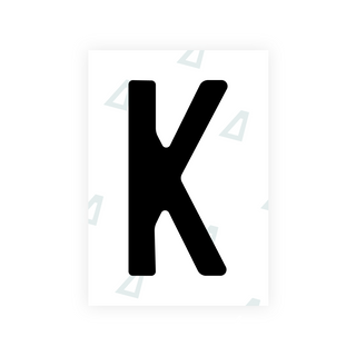 Alite Nanofilm for Colombia number plates - Symbol "K"