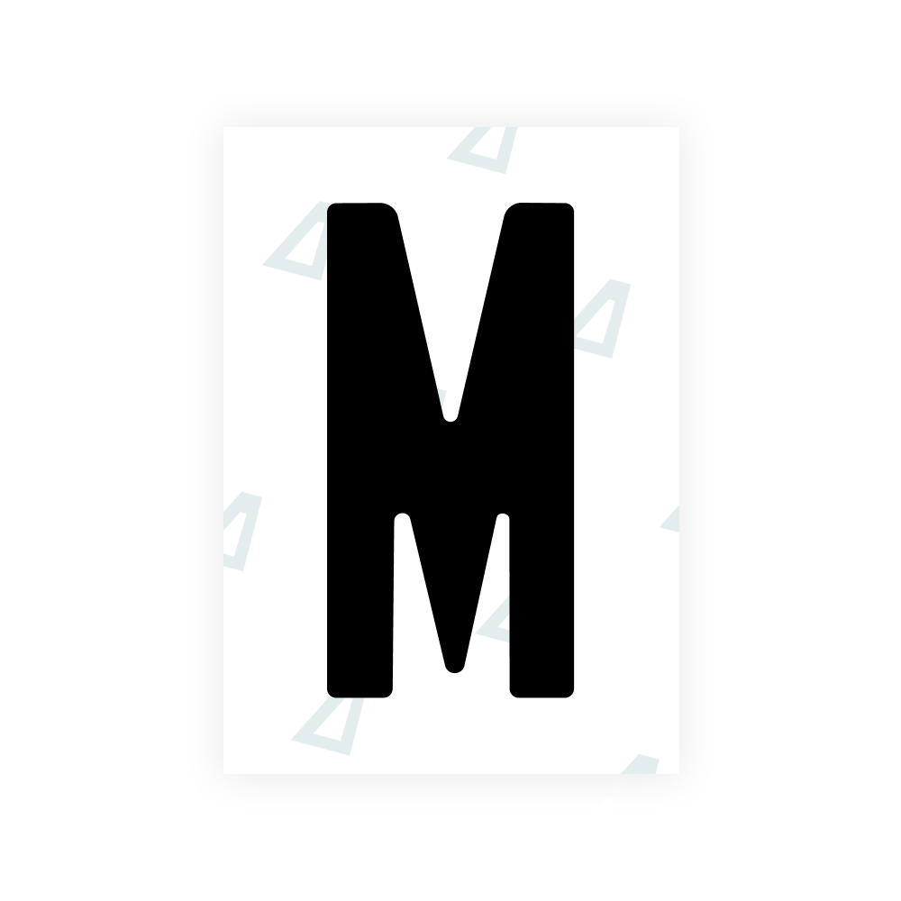 Alite Nanofilm for Colombia number plates - Symbol "M"