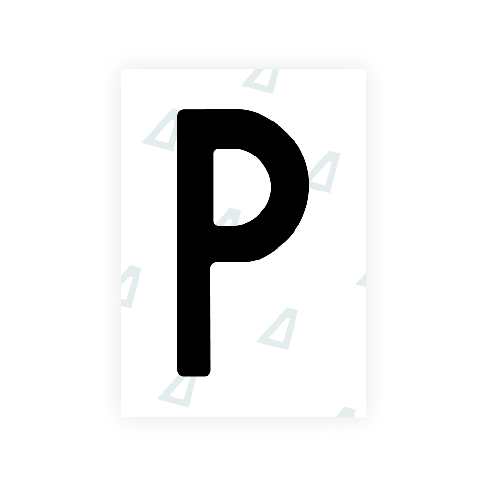 Alite Nanofilm for Colombia number plates - Symbol "P"