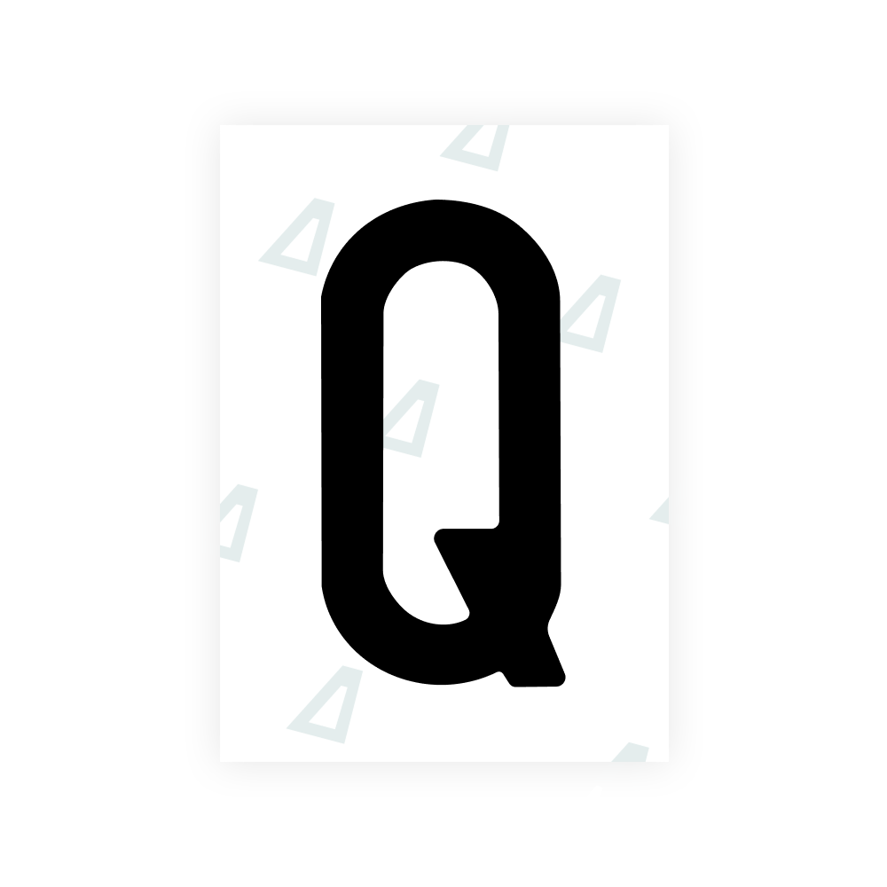 Alite Nanofilm for Colombia number plates - Symbol "Q"